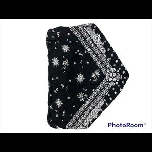 Black and White Bandana Tube Top